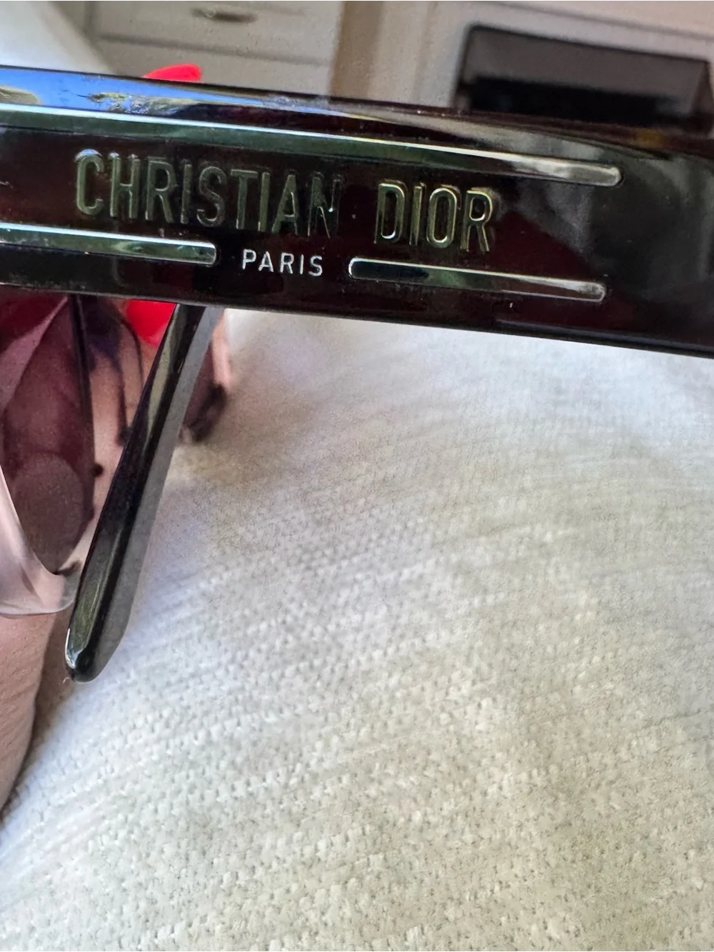 Christian Dior Signature B41 Sunglasses in Tortoise and rose lenses